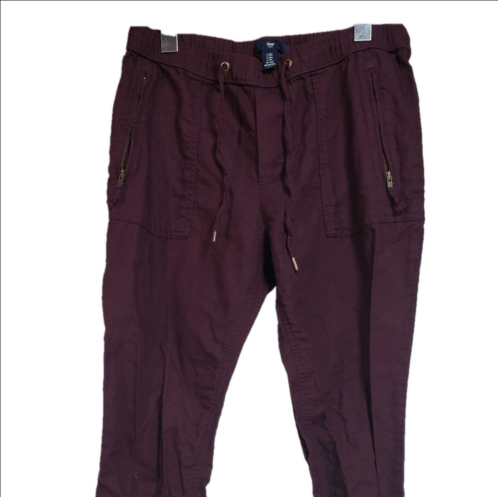 Gap Purple Casual Pants with Zippered Pockets